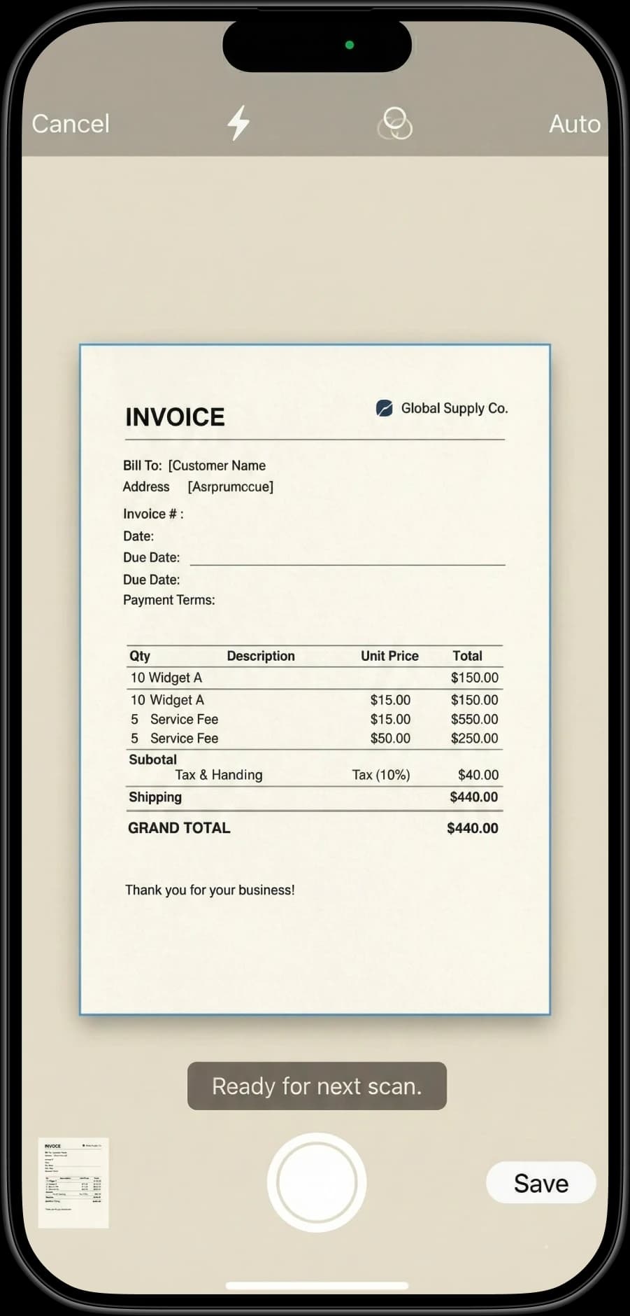 iPhone screenshot 1